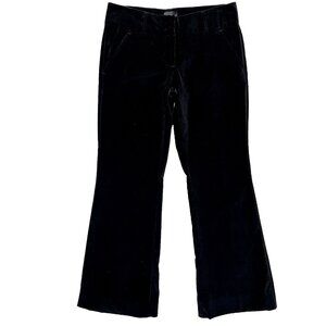 The Limited Pants Women Sz‎ 6 Black Velvet Drew Fit Career Casual Whimsygoth